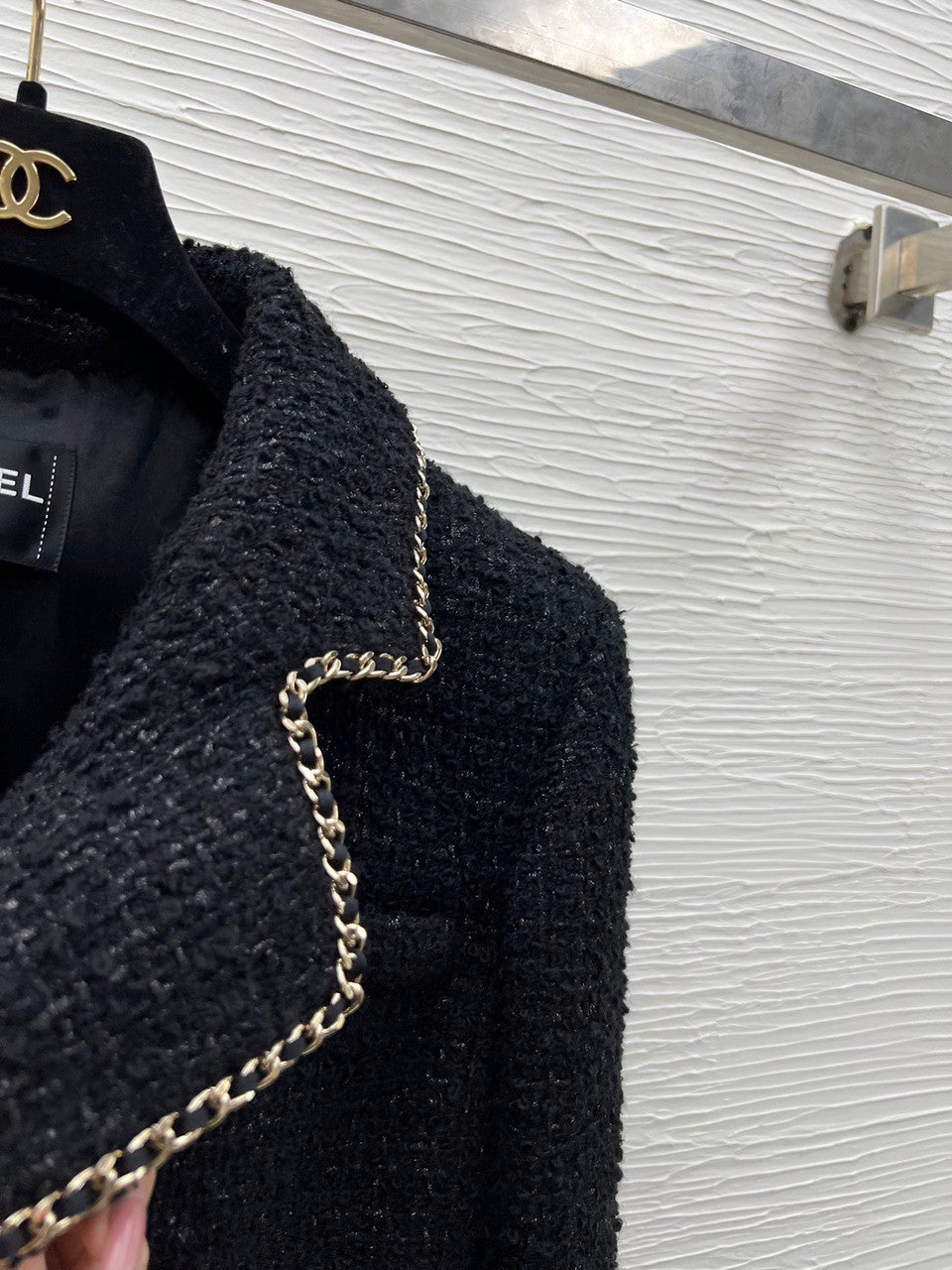 Chanel  Iridescent Tweed Black jacket fw2023