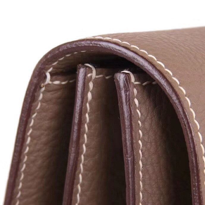 HERMÈS Gris Tourterelle KELLY DEPECHE 38 BRIEFCASE