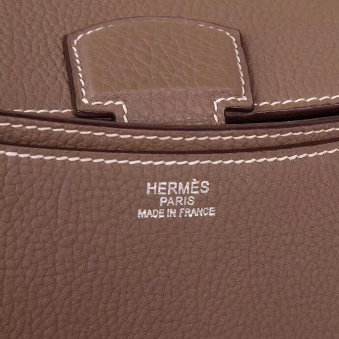 HERMÈS Gris Tourterelle KELLY DEPECHE 38 BRIEFCASE