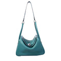 Hermes 7F Blue Paon Lindy 30 Togo Palladium Hardware