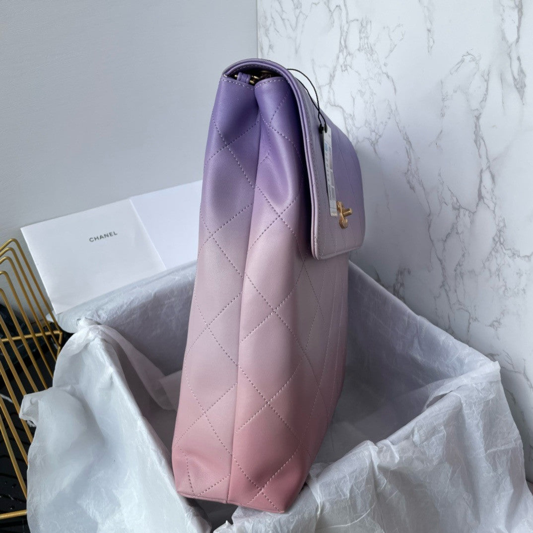 Chanel SS2024 LARGE HOBO BAG PURPLE