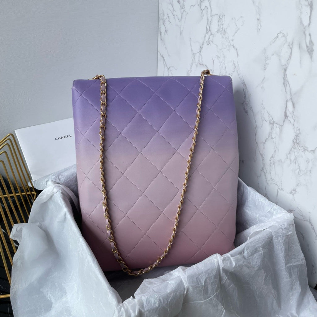 Chanel SS2024 LARGE HOBO BAG PURPLE