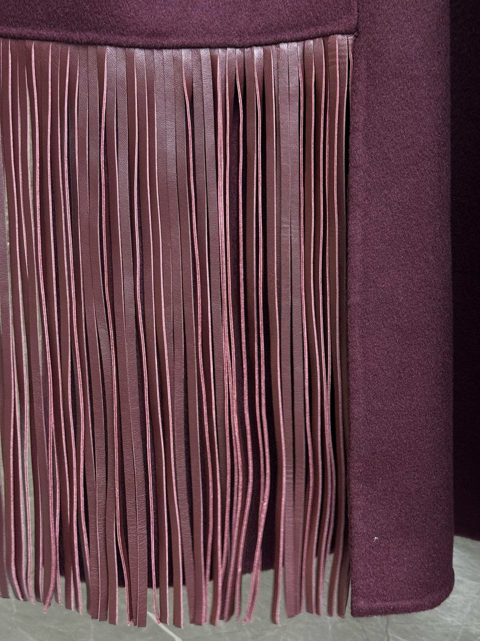 COLOMBO CASHMERE FRINGED COAT