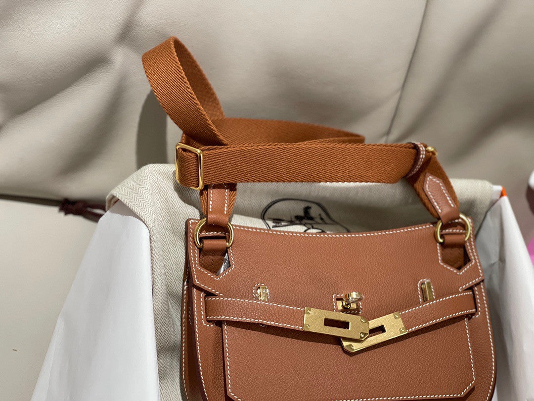 Hermès Jypsiere Mini Gold Evercolor Gold Hardware