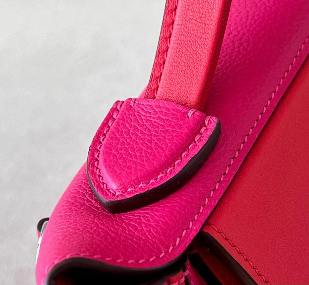 Hermès Mini 24/24 – 21 Bag Rose Mexico/S3 Rose de Coeur  Evercolor/Swift leather