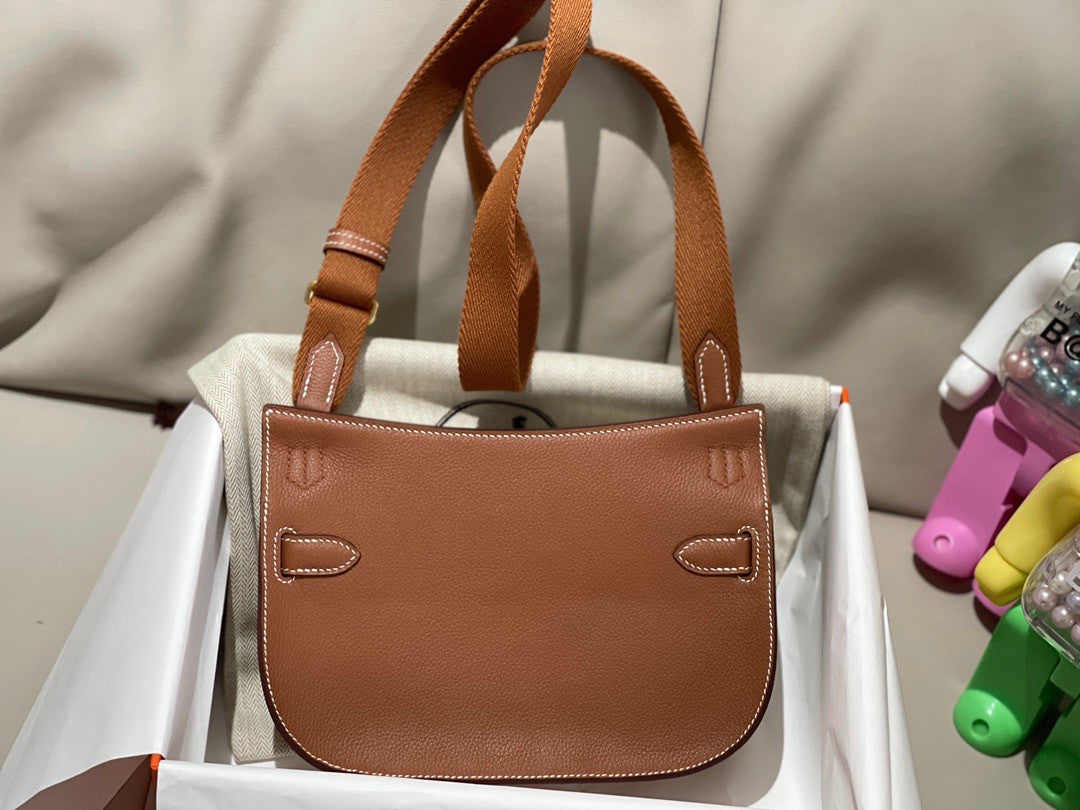 Hermès Jypsiere Mini Gold Evercolor Gold Hardware