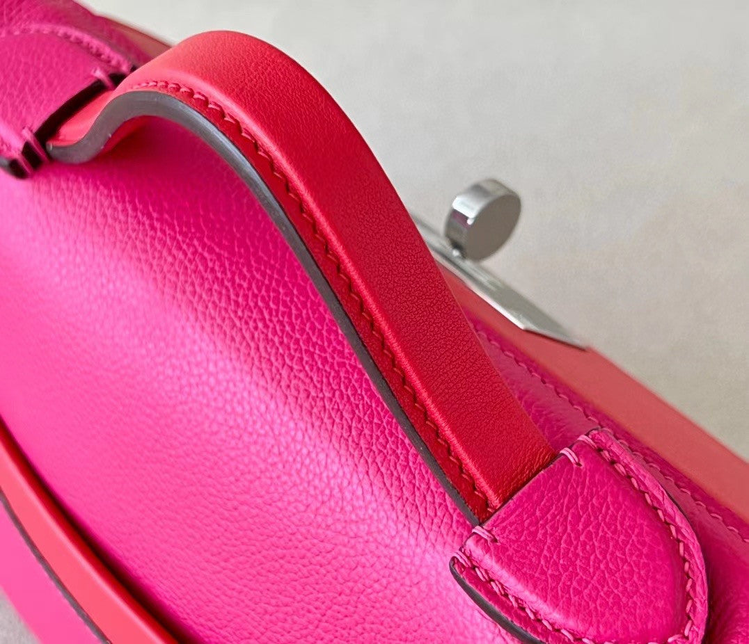 Hermès Mini 24/24 – 21 Bag Rose Mexico/S3 Rose de Coeur  Evercolor/Swift leather