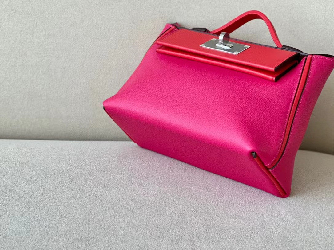 Hermès Mini 24/24 – 21 Bag Rose Mexico/S3 Rose de Coeur  Evercolor/Swift leather