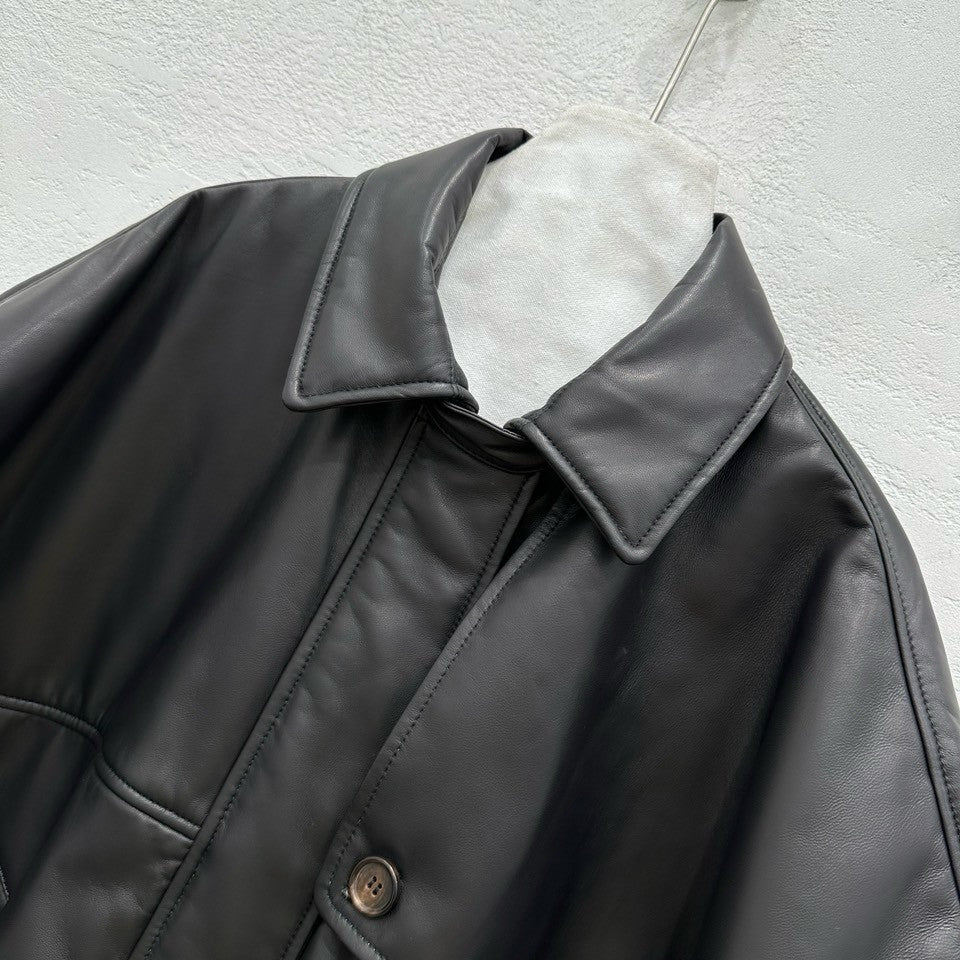 BRUNELLO CUCINELLI Leather overshirt