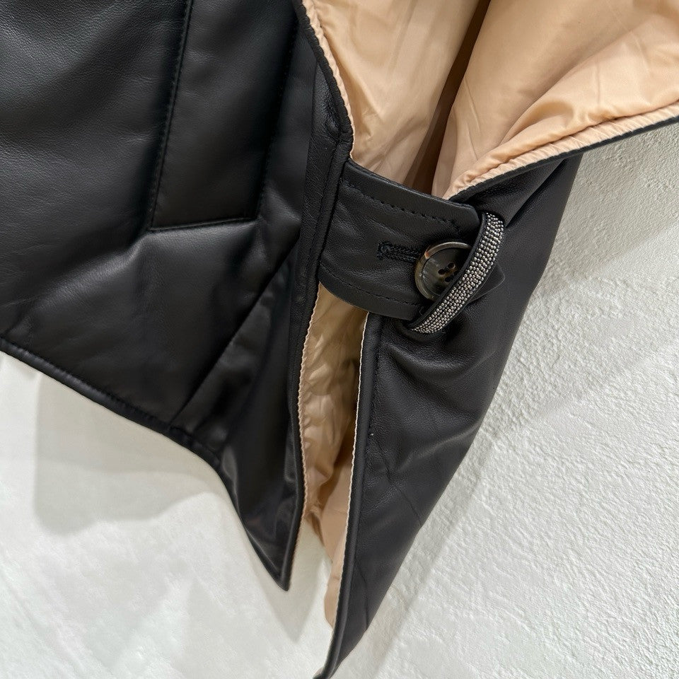 BRUNELLO CUCINELLI Leather overshirt