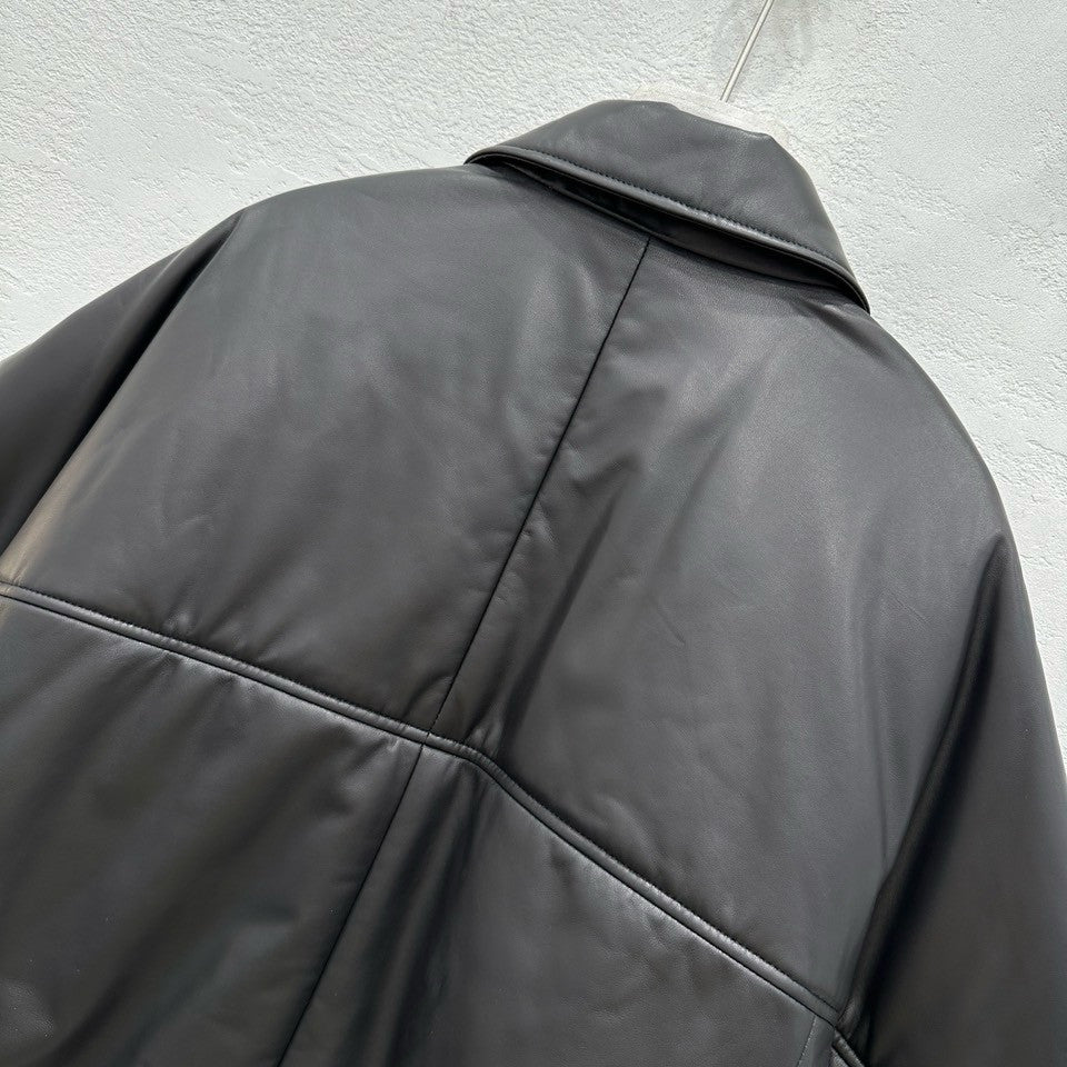 BRUNELLO CUCINELLI Leather overshirt