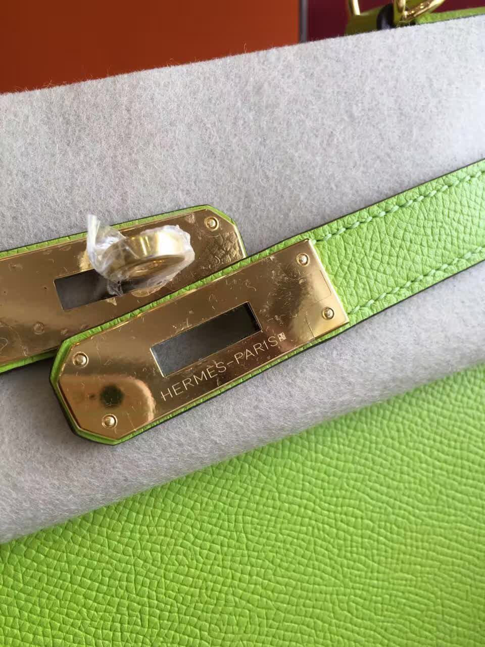 Hermes Vert Anis Green Kelly 28 cm Togo Gold Hardware