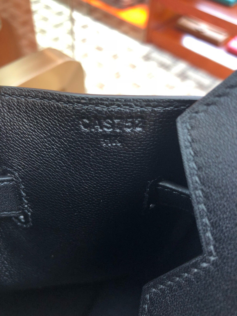 HERMES A LIMITED EDITION BLACK SWIFT LEATHER & TOILE RIGA BIRKIN 35 WITH PALLADIUM HARWARE