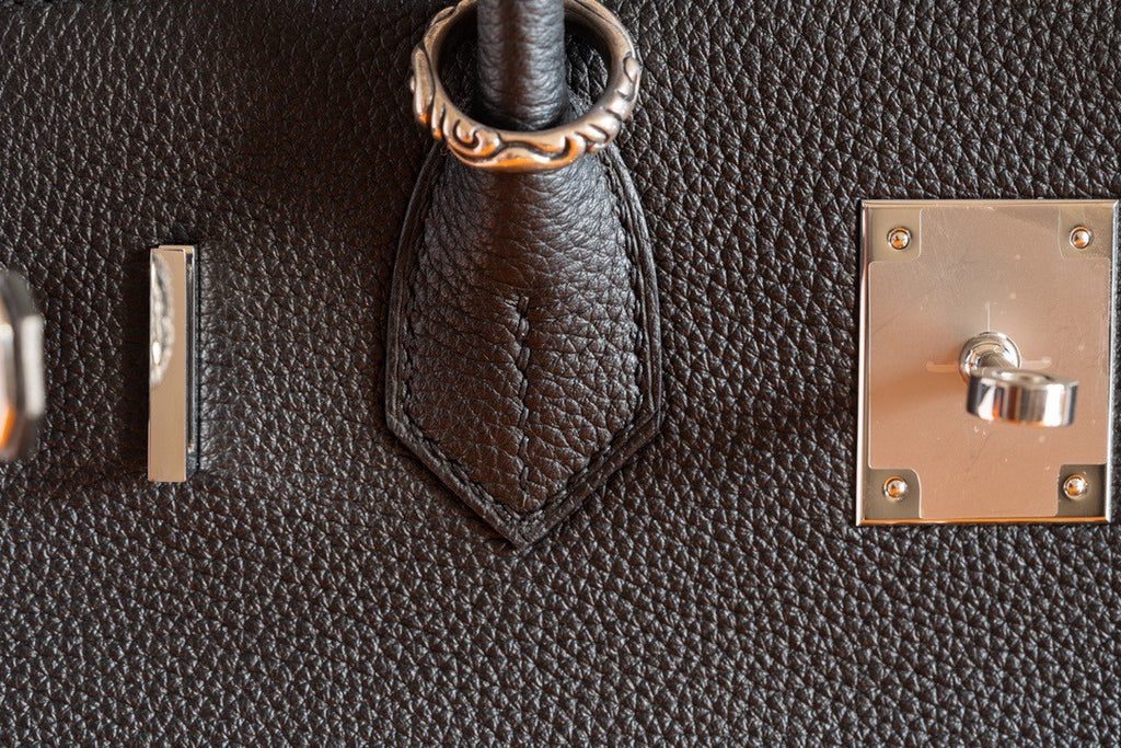 Hermes x Chrome Hearts Limited Edition Black Togo Birkin 30 Palladium Hardware with Chrome Hearts Aged Silver Charms