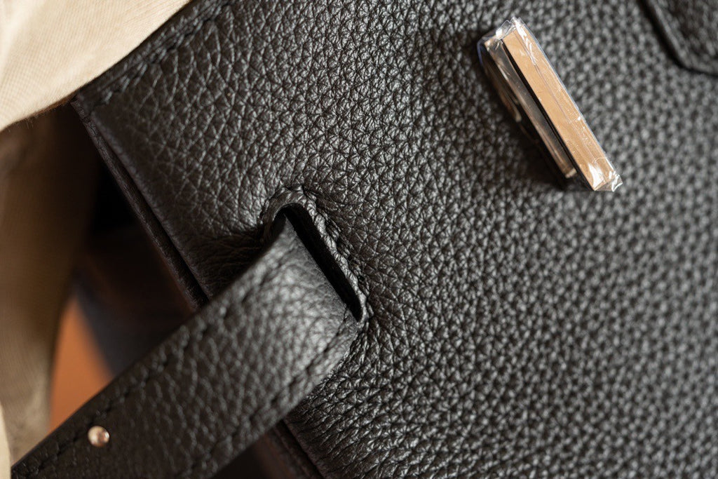 Hermes x Chrome Hearts Limited Edition Black Togo Birkin 30 Palladium Hardware with Chrome Hearts Aged Silver Charms