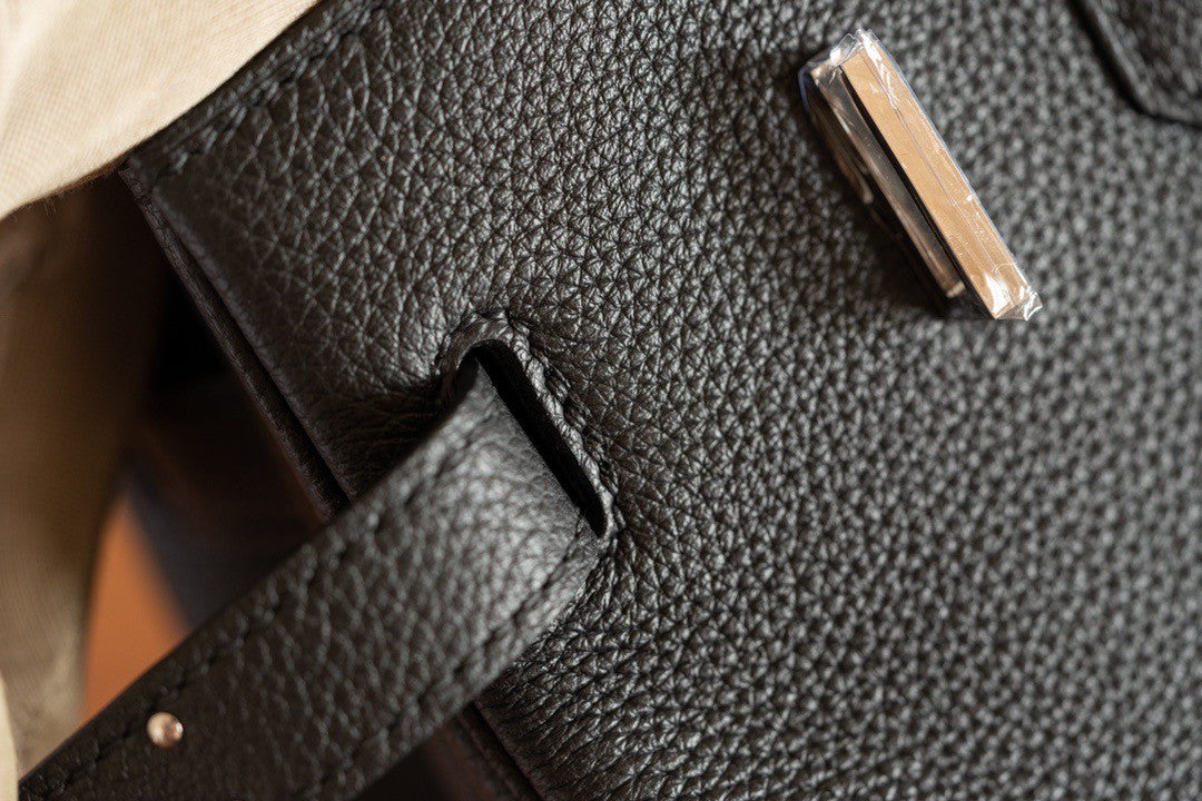 Hermes x Chrome Hearts Limited Edition Black Togo Birkin 30 Palladium Hardware with Chrome Hearts Aged Silver Charms