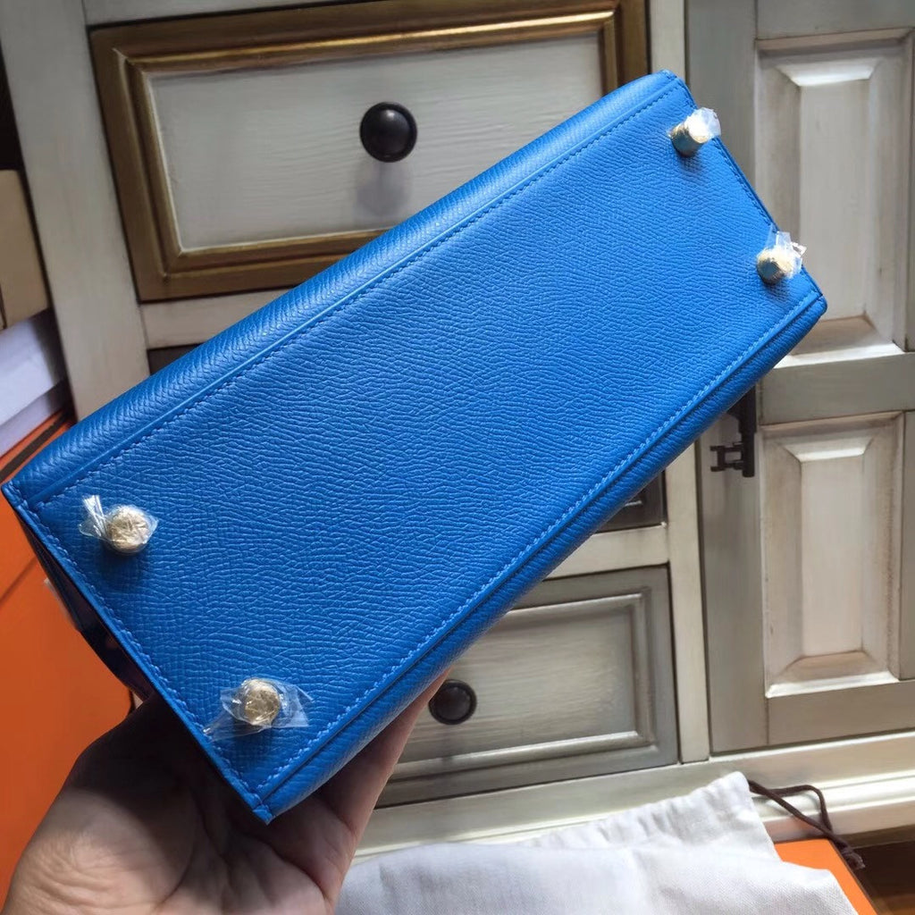 Hermes B3 Blue Zanzibar (ザンジバールブルー)  Kelly 25 cm Epsom Gold Hardware