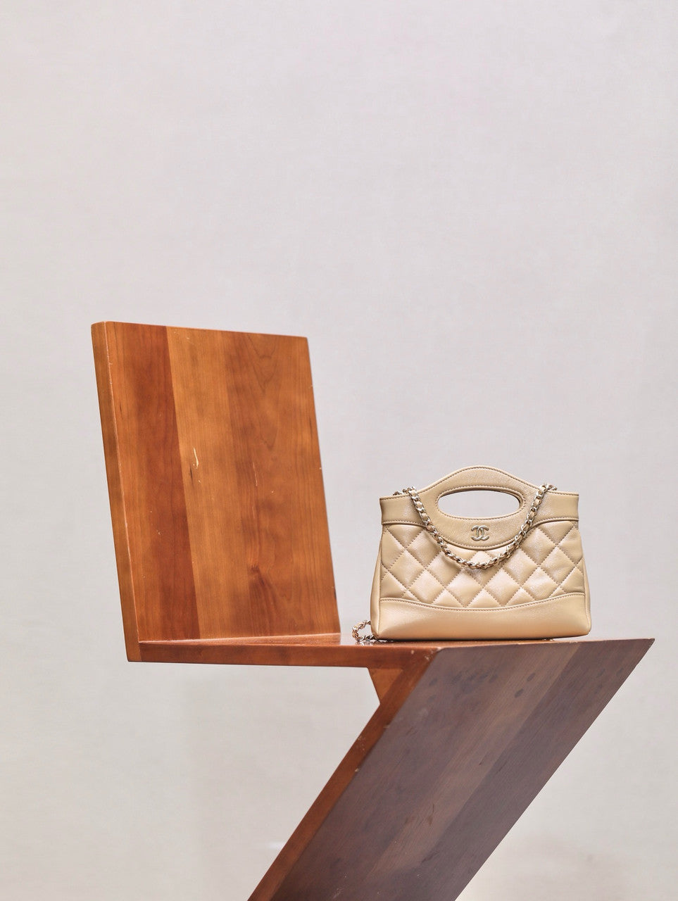 CHANEL 31 MINI SHOPPING BAG BEIGE