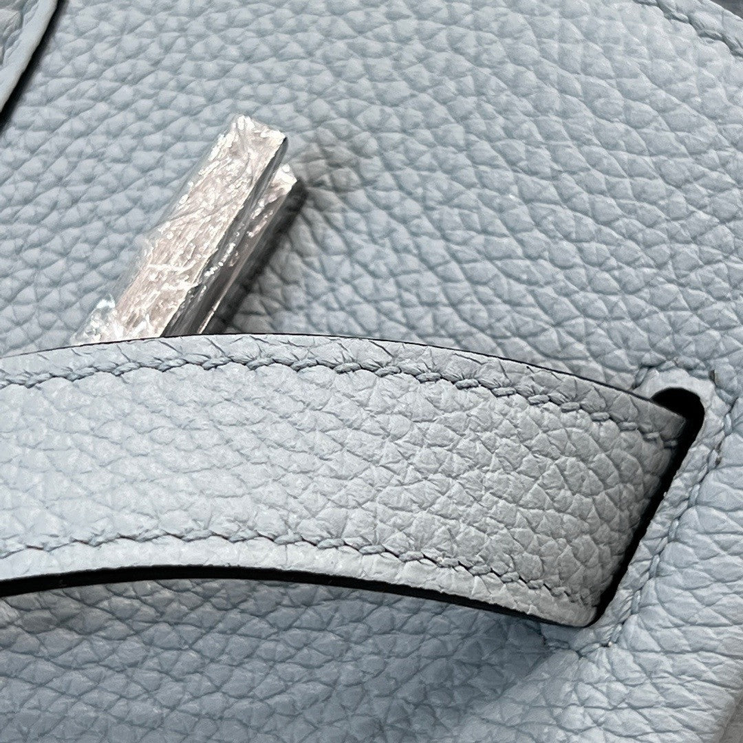 Hermès Bleu Lin Birkin 30 cm Togo Leather Palladium Hardware Hermes