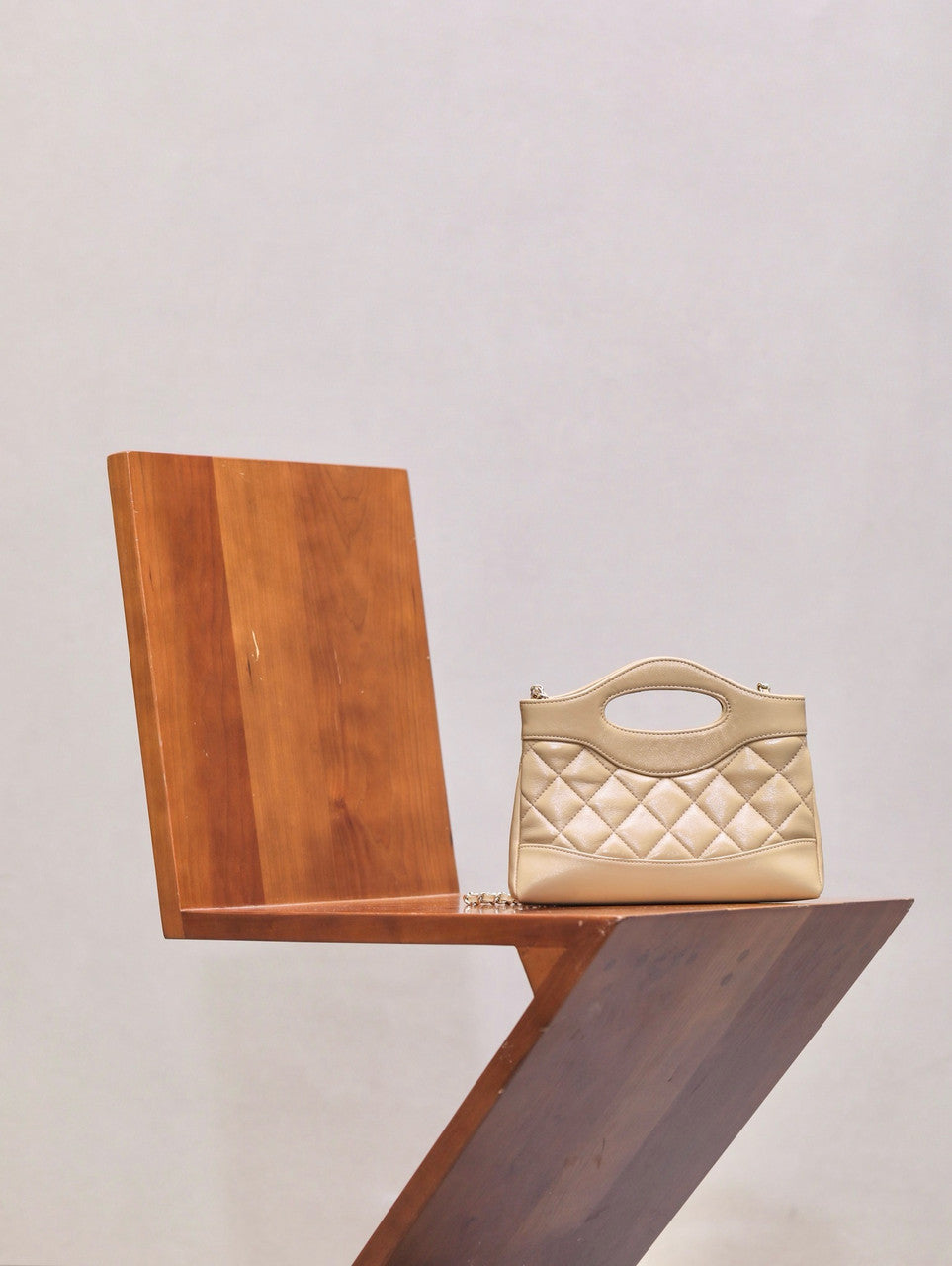 CHANEL 31 MINI SHOPPING BAG BEIGE