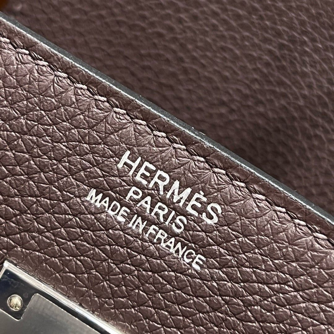 Hermès Ebene Birkin 30 cm Togo Leather Palladium Hardware Hermes