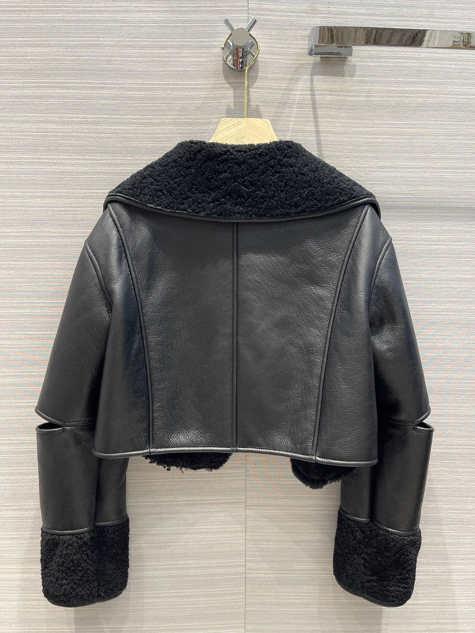 Loewe Deconstructed jacket in shearling Black