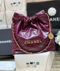 CHANEL 22 HANDBAG Bordeaux Medium SS 2023