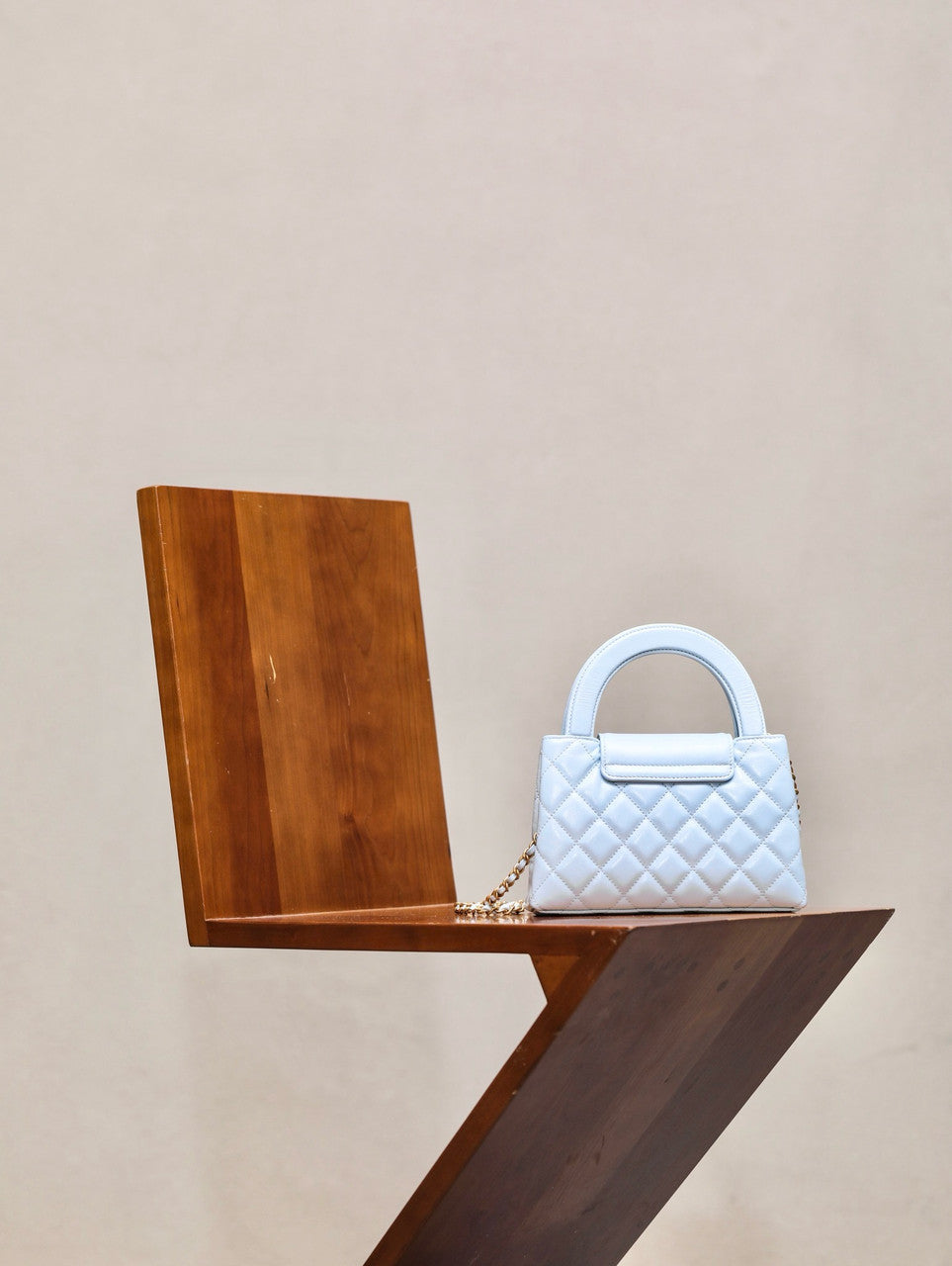 Chanel Kelly Mini Shopping Bag Blue