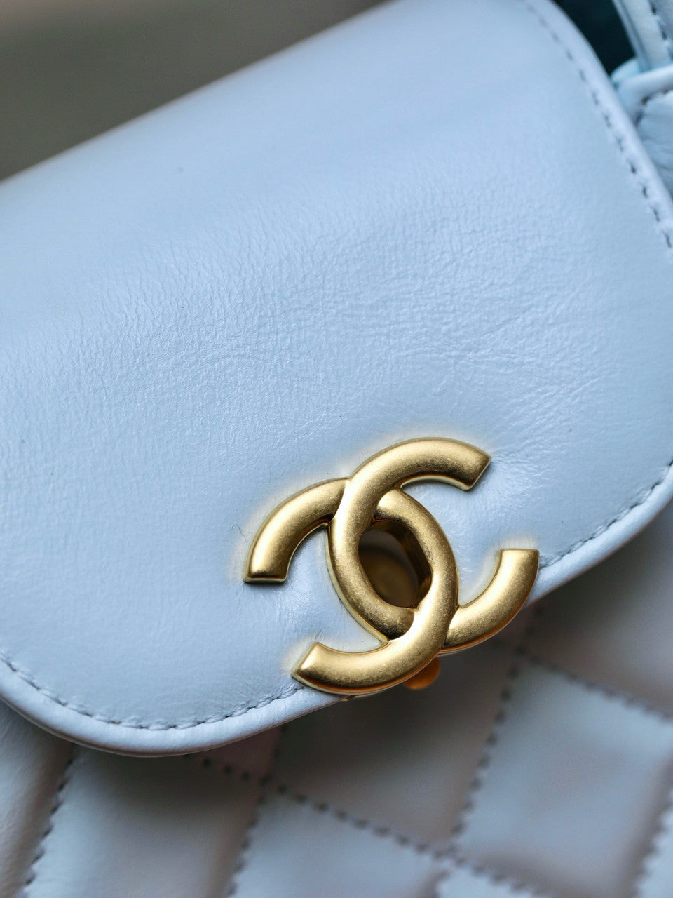 Chanel Kelly Mini Shopping Bag Blue