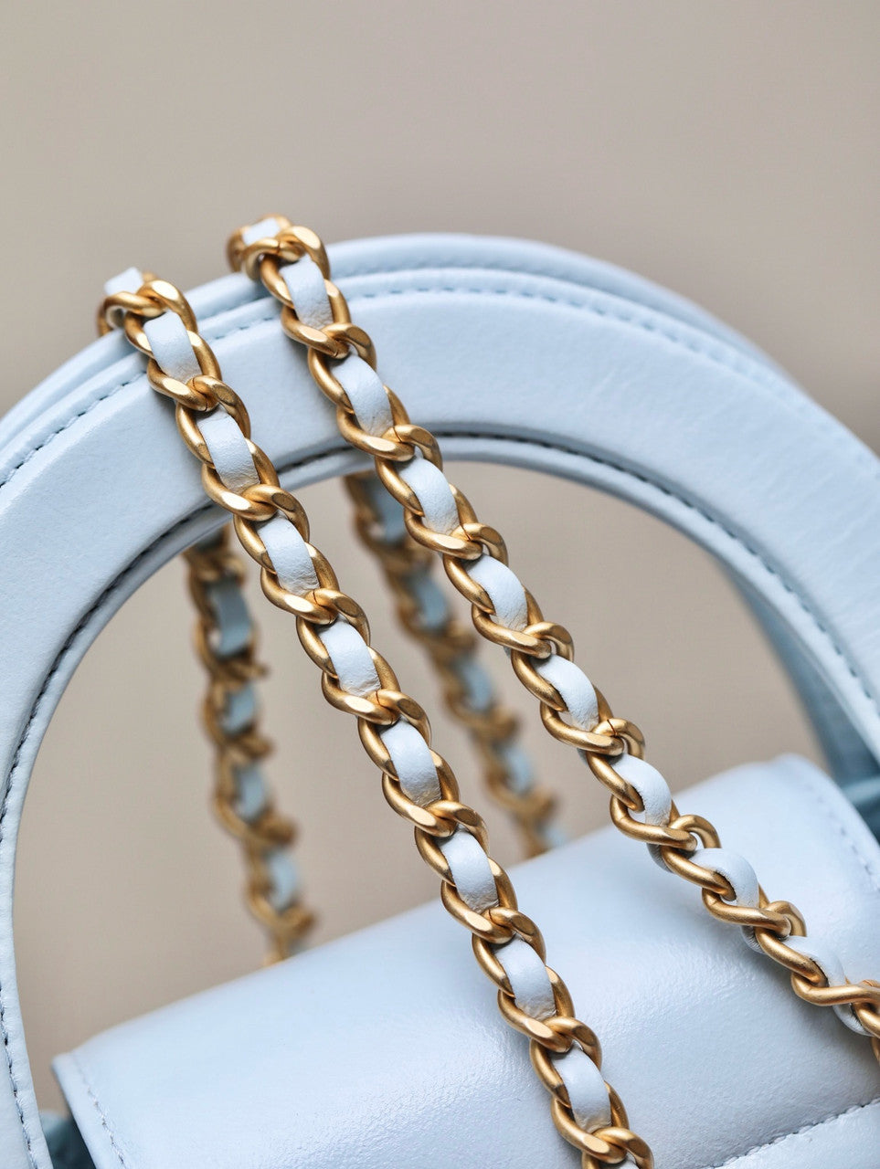 Chanel Kelly Mini Shopping Bag Blue