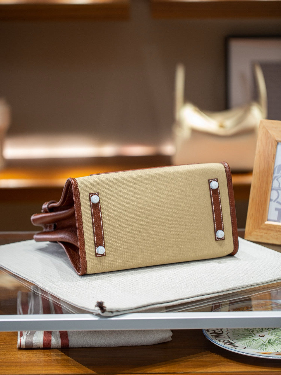 Hermes Birkin à l’envers 35 Barenia Faubourg Gold 2025