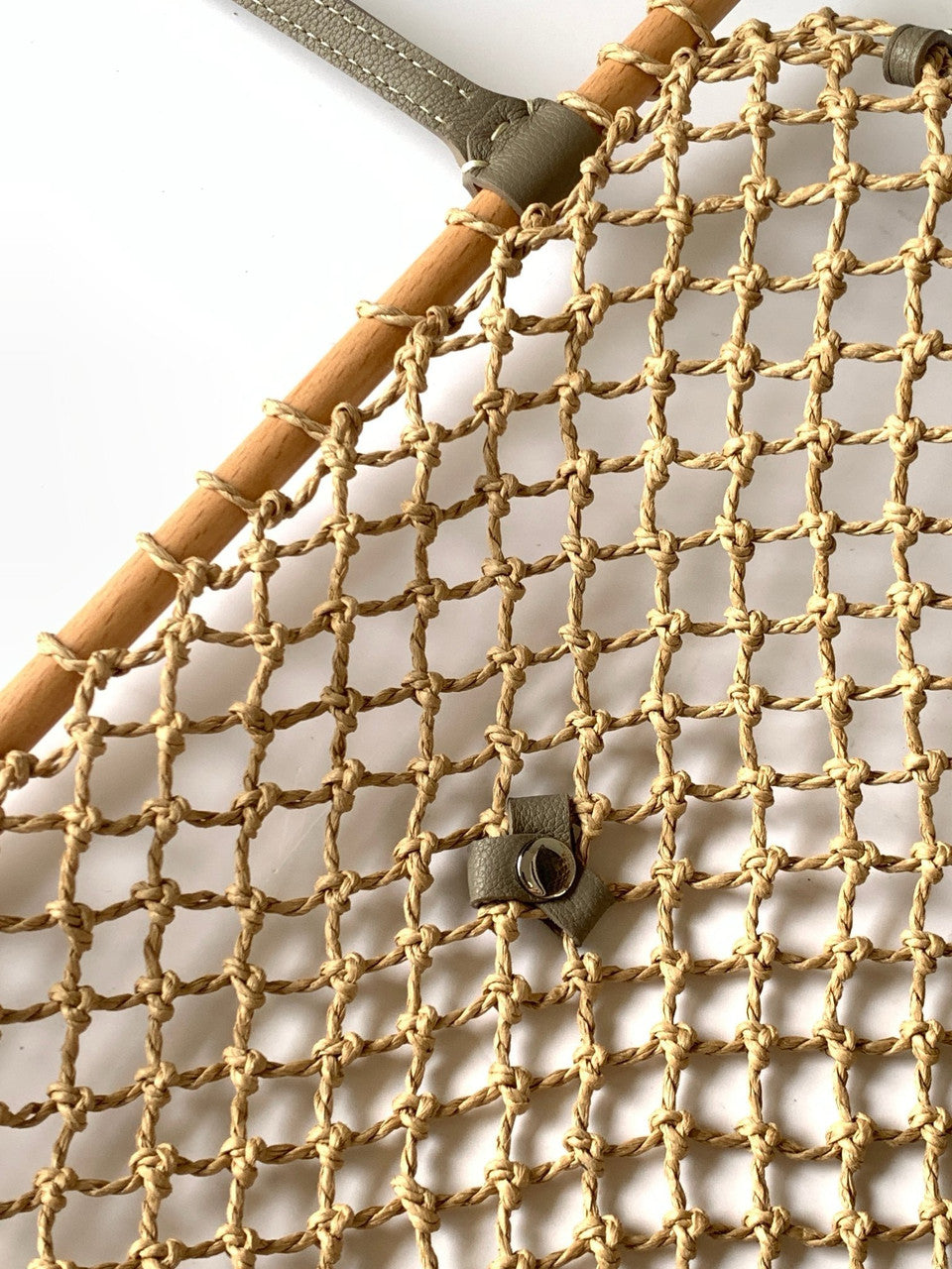 Goyard Aligre Bag Raffia Net with Coated Canvas Grey