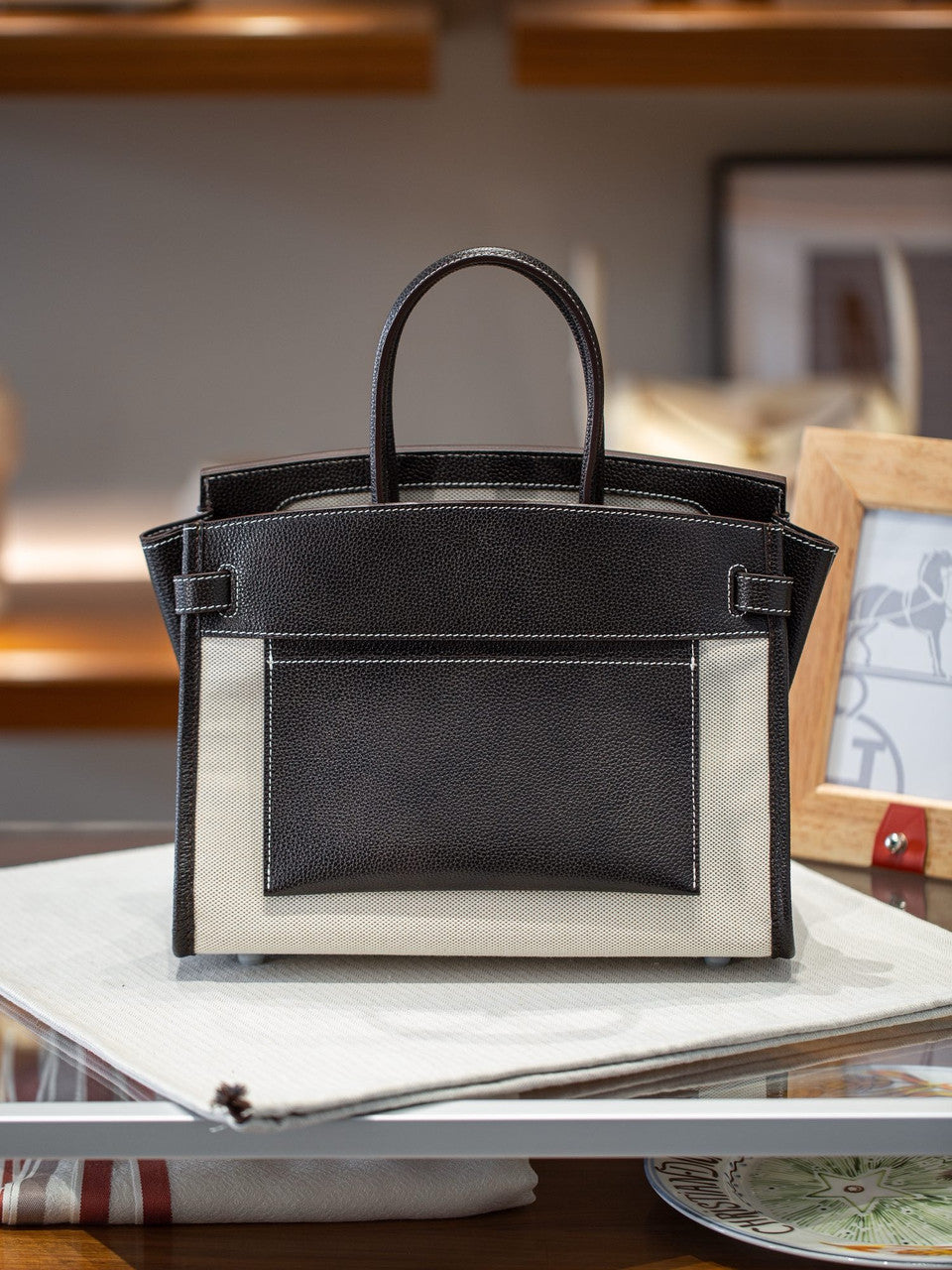 Hermes Birkin à l’envers 35 Barenia Faubourg Black 2025
