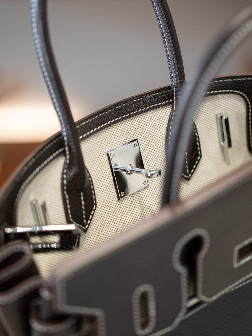 Hermes Birkin à l’envers 35 Barenia Faubourg Black 2025
