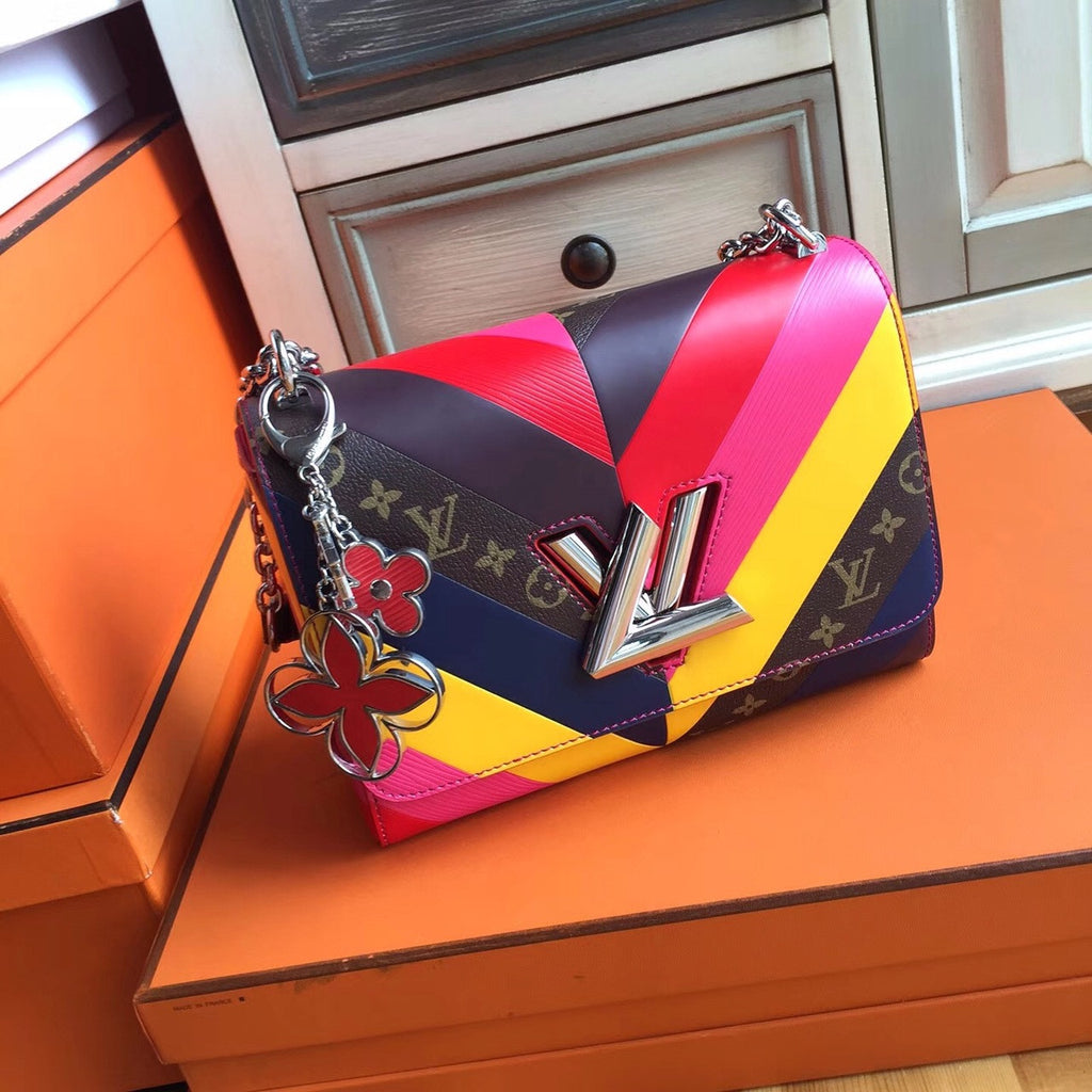 Louis Vuitton  Multicolor and monogram Reverse Twist Bag  Limited Edition