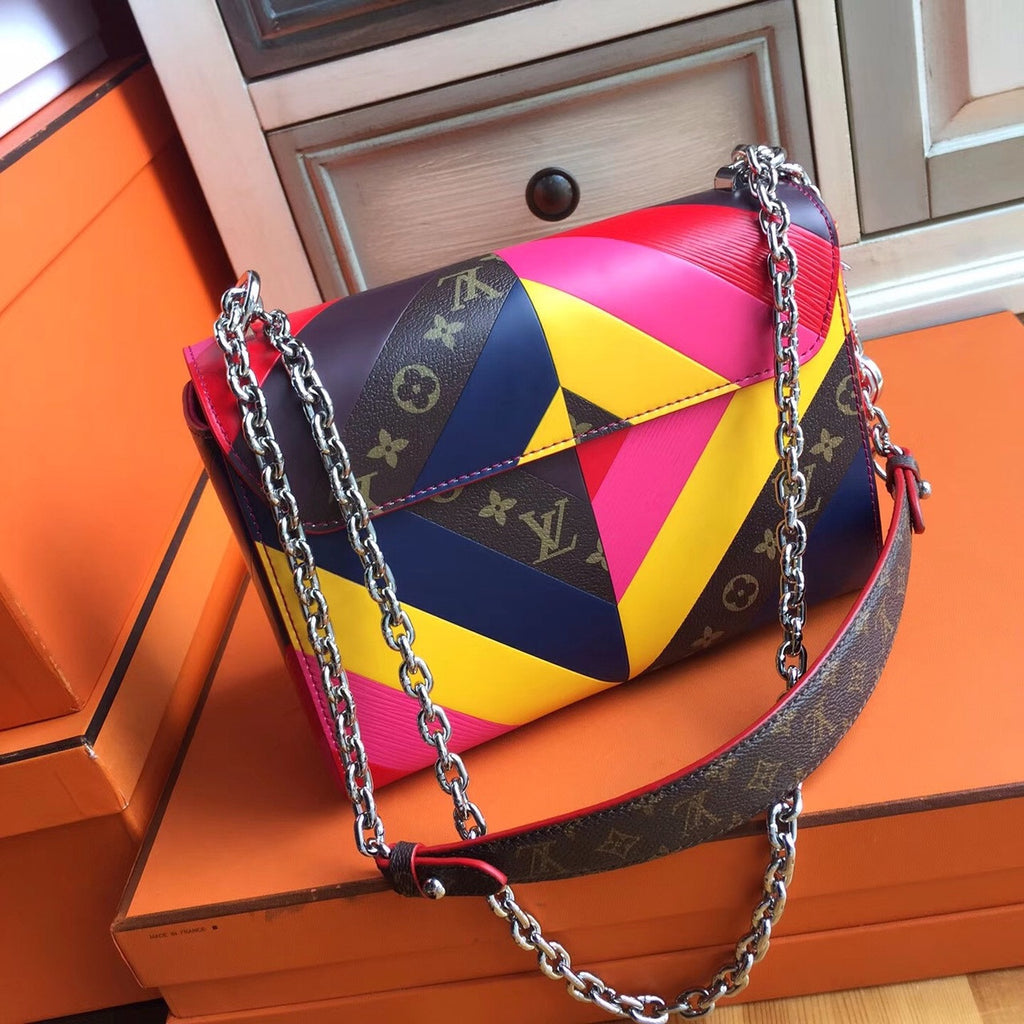 Louis Vuitton  Multicolor and monogram Reverse Twist Bag  Limited Edition