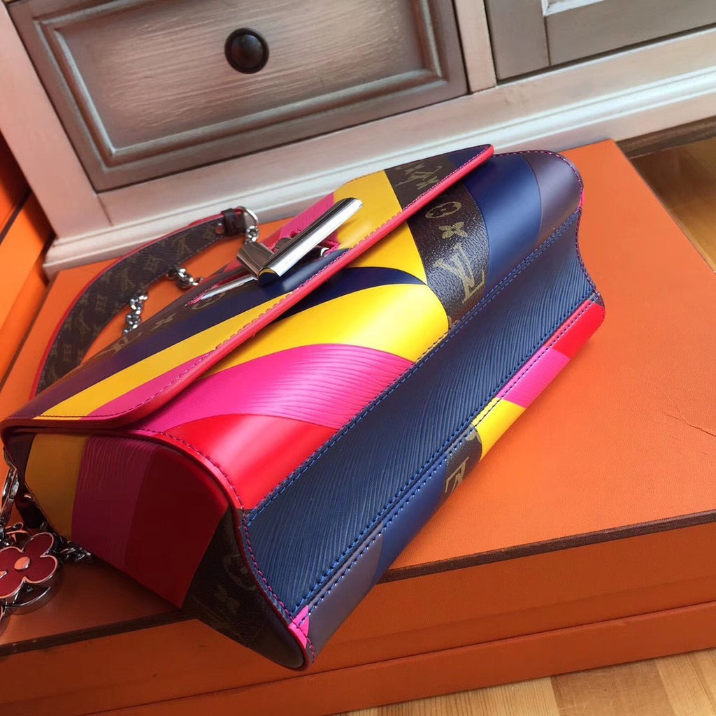 Louis Vuitton  Multicolor and monogram Reverse Twist Bag  Limited Edition