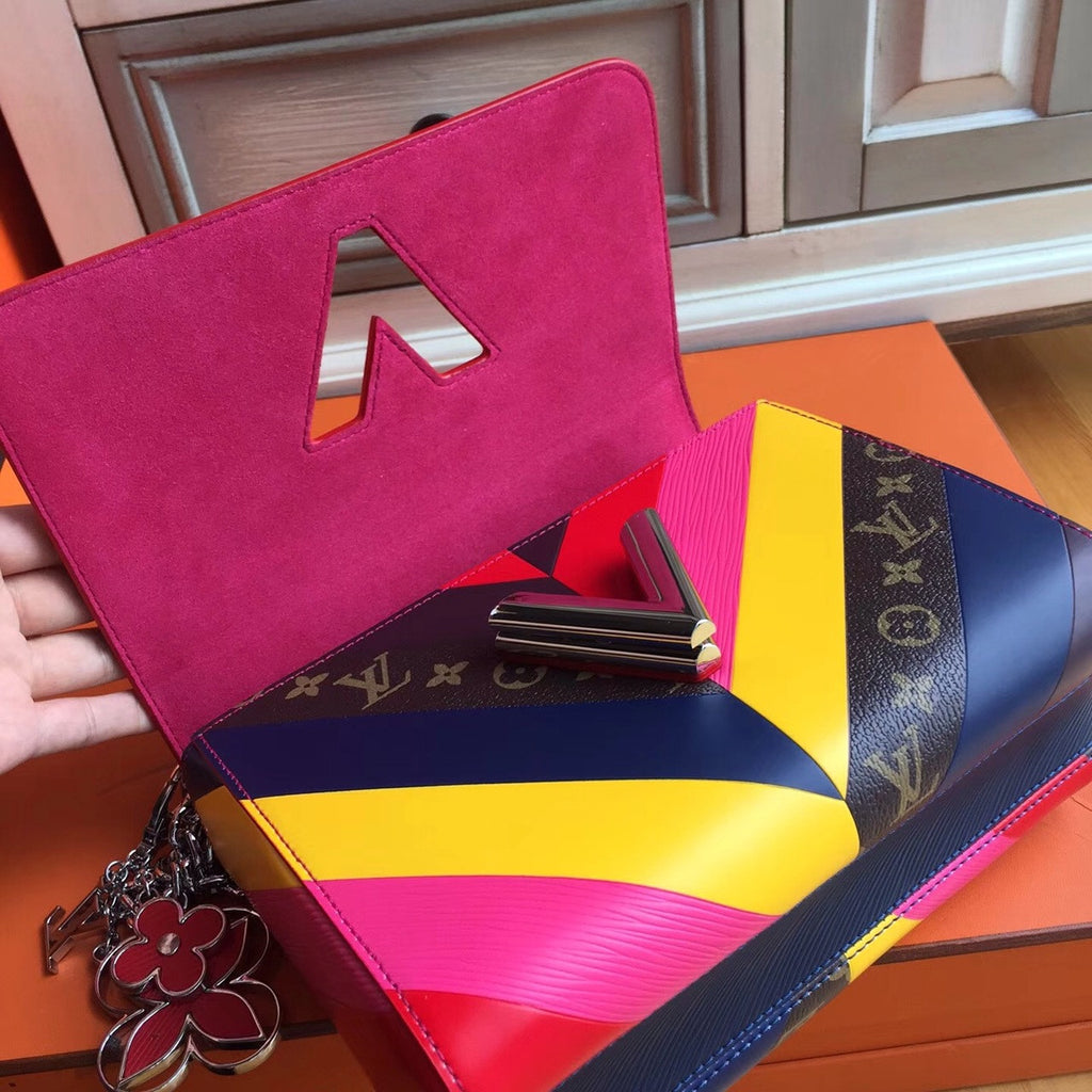 Louis Vuitton  Multicolor and monogram Reverse Twist Bag  Limited Edition