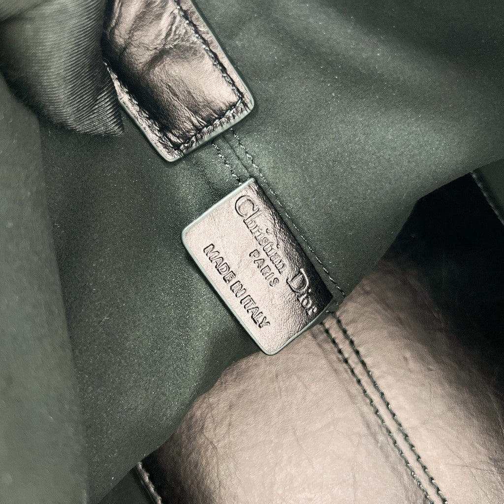 Christian Dior Small Dior Toujours Bag  Black Macrocannage Calfskin