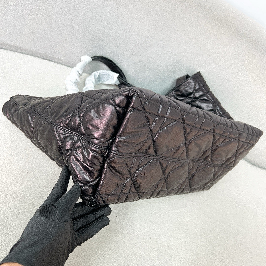 Christian Dior Large Dior Toujours Bag  Black Macrocannage Calfskin