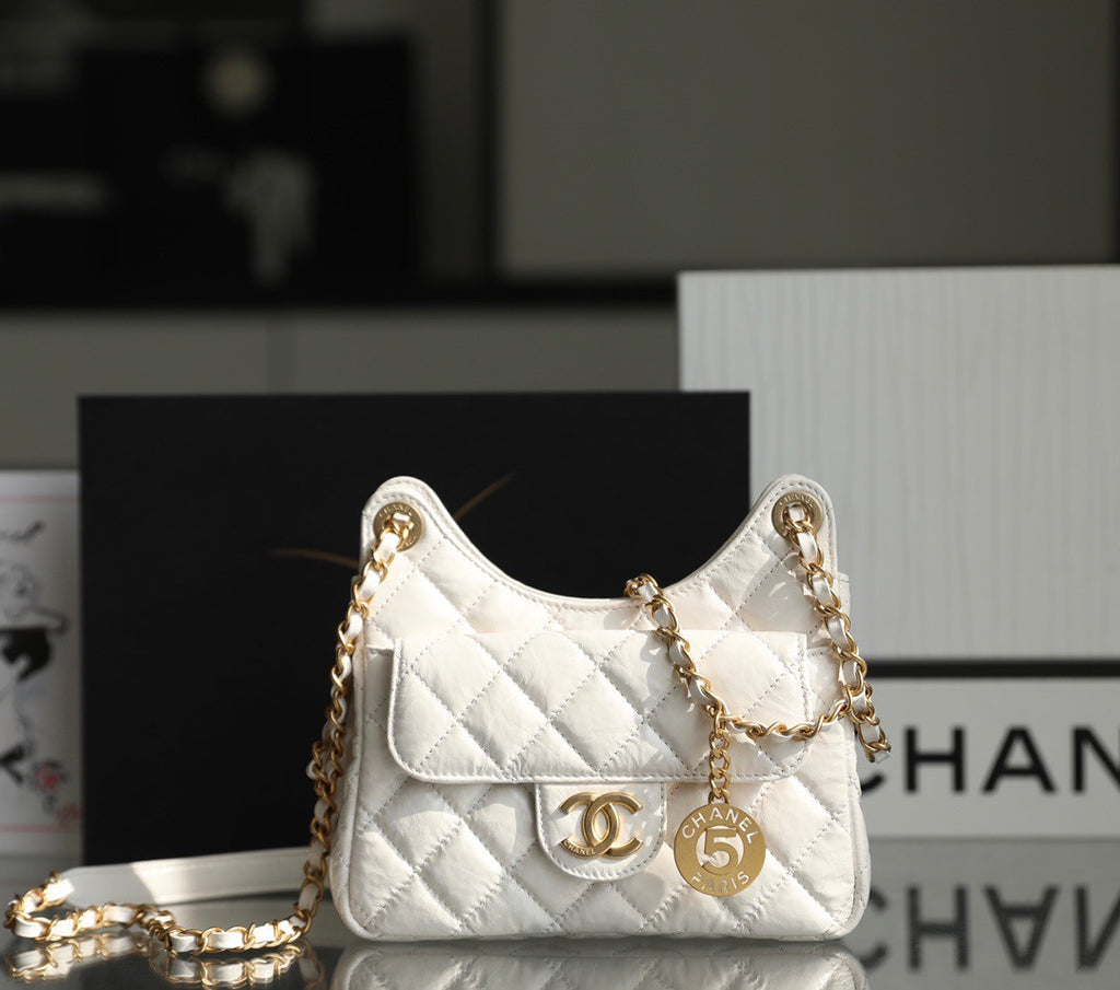 Chanel Cruise 2023 HOBO BAG WHITE