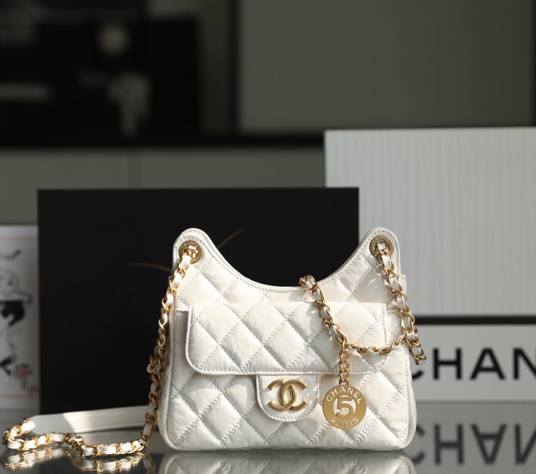 Chanel Cruise 2023 HOBO BAG WHITE