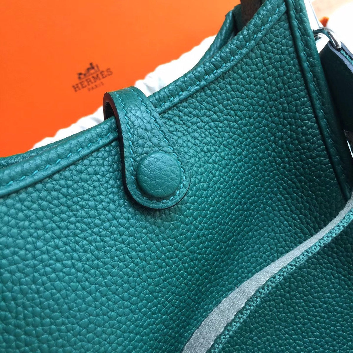 Hermès Evelyne Mini Bag TPM Dark Green