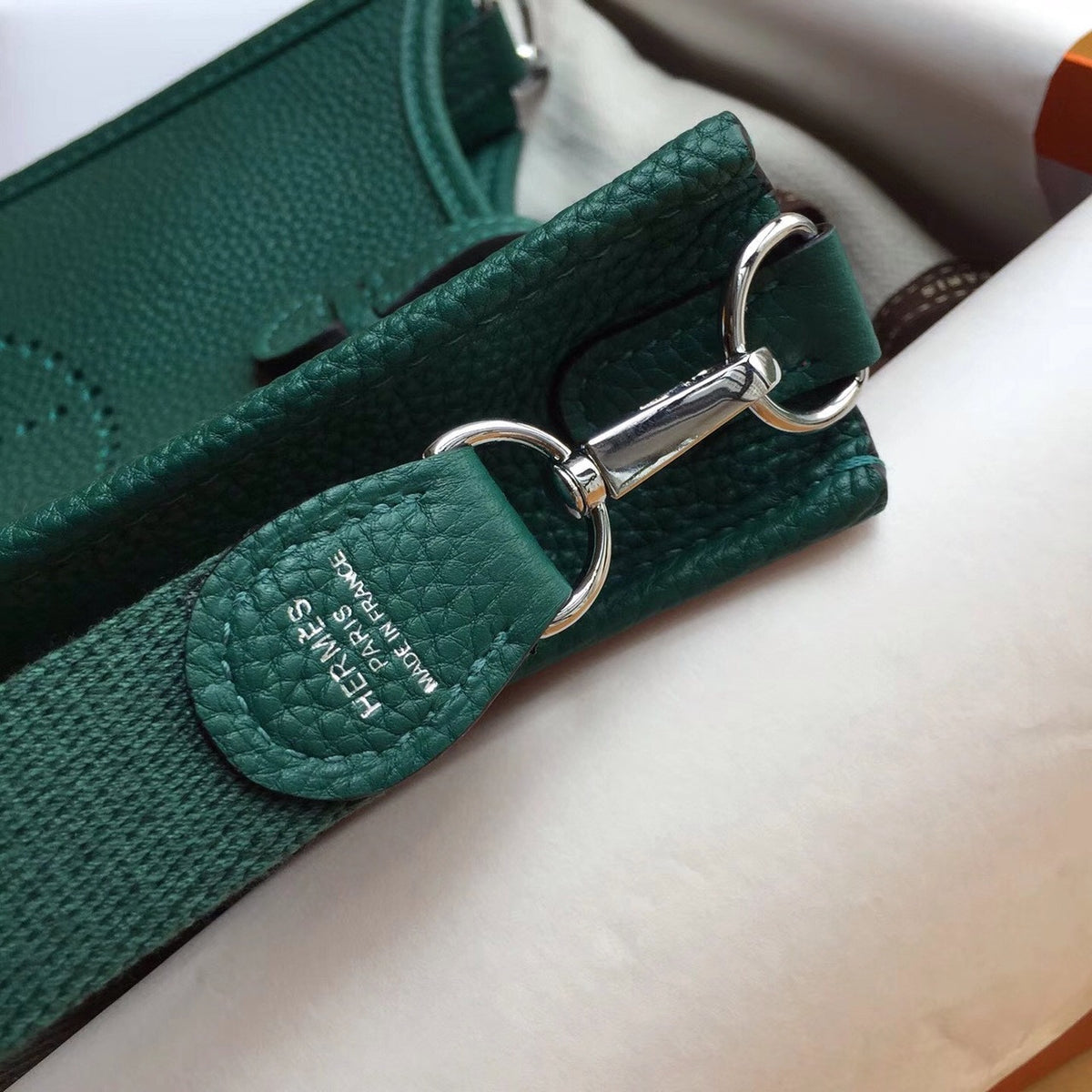 Hermès Evelyne Mini Bag TPM Dark Green