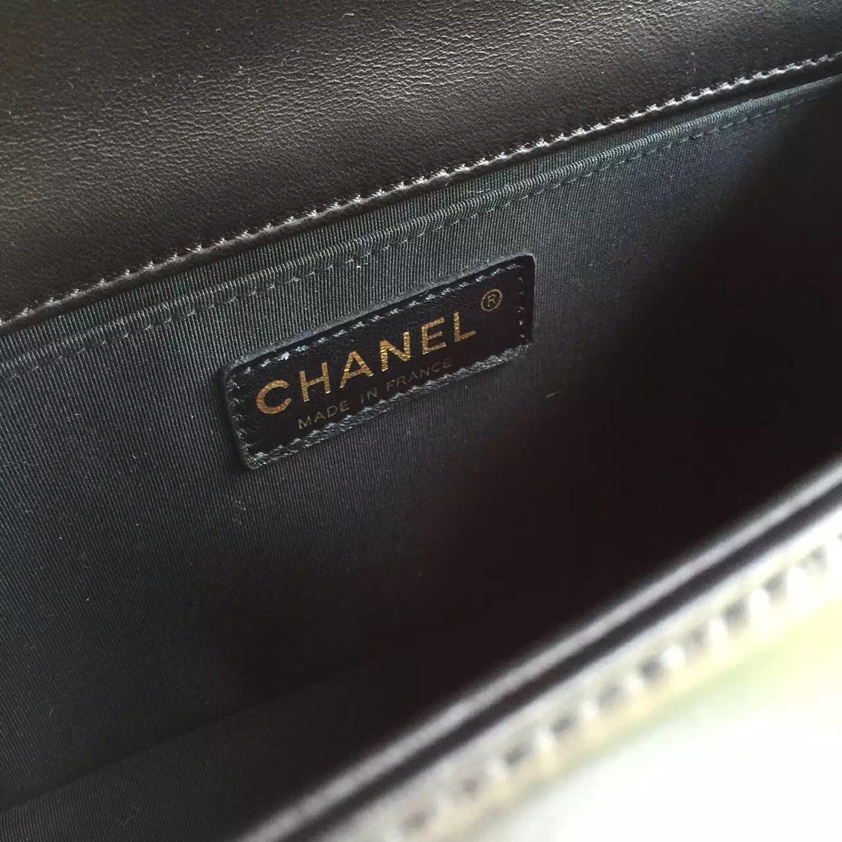CHANEL Quilted Boy Flap Bag Lambskin with Golden Hardware