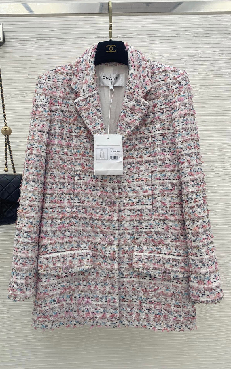 Chanel Cruise 2023 Embroidered Cotton Tweed Jacket