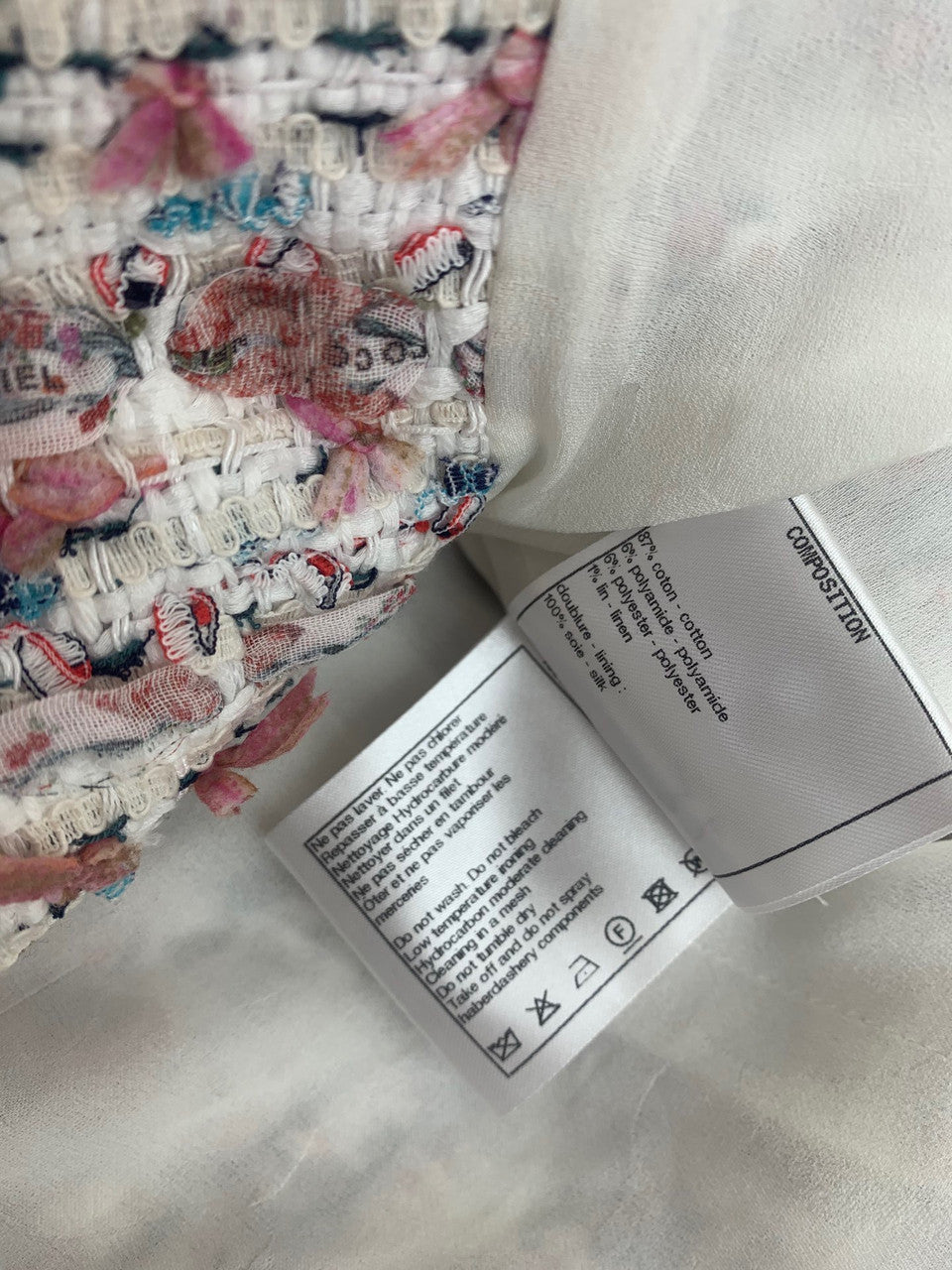 Chanel Cruise 2023 Embroidered Cotton Tweed Jacket