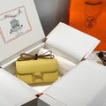 Hermès Constance Elan handbag in Jaune Poussin Epsom with Gold Hardware