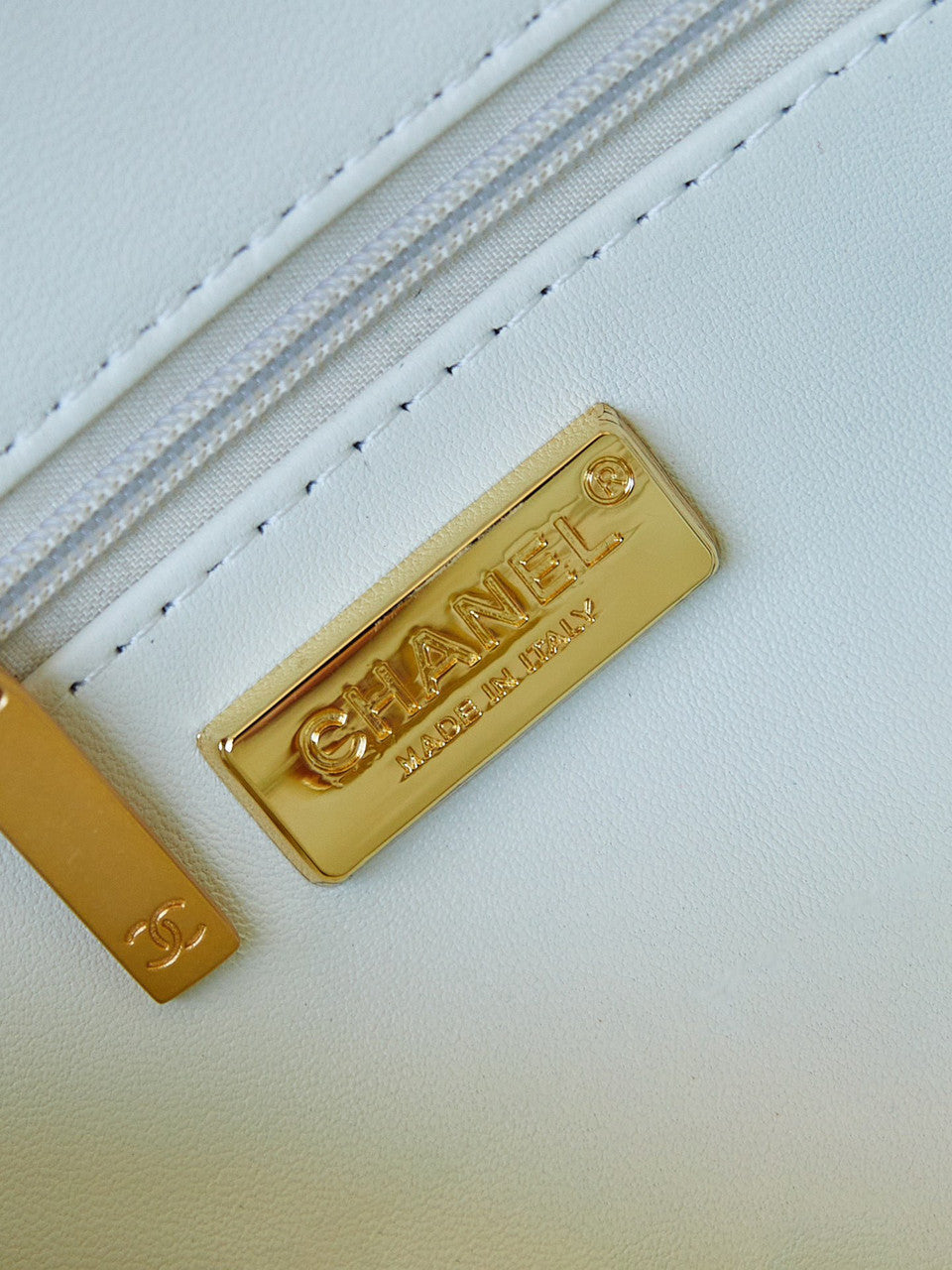 Chanel SS 2024 Sequins SMALL FLAP BAG White