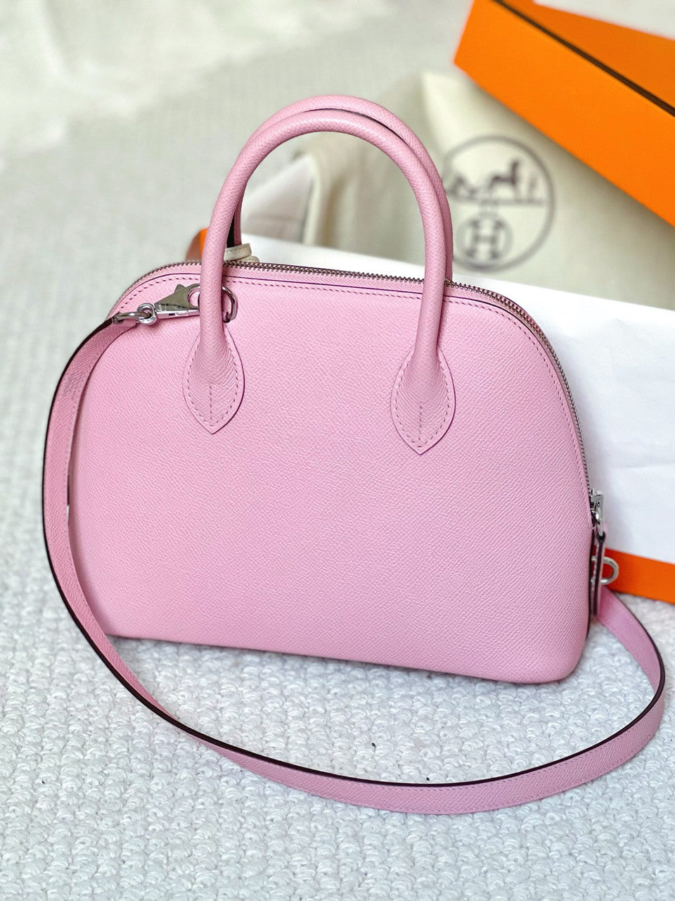 Hermes Bolide 1923 mini bag Mauve Sylvester